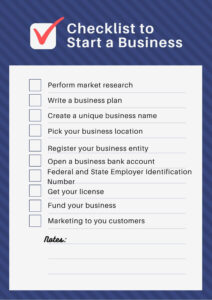 Start a Business Checklist 1